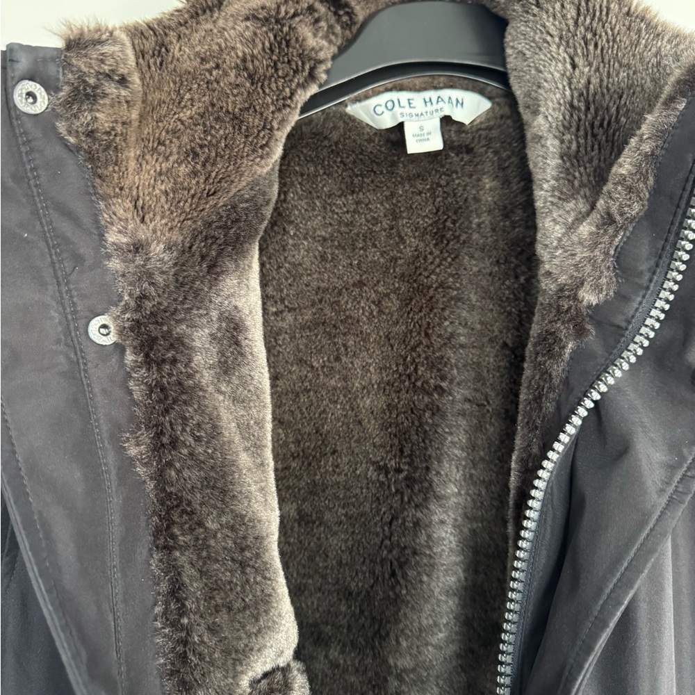 Cole Haan Signature Men's SMALL Jacket with Faux Fur Lining - Picture 9 of 13